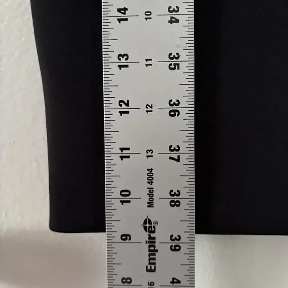 Calvin Klein Sleeveless Full Zip Back Sheath Dress Black White Size 10 Cocktail - Picture 4 of 11